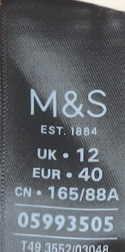 Marks and Spencer Women's Pink Hooded Parka Jacket Size 12