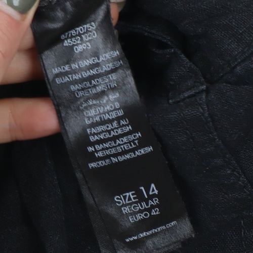 Debenhams Women's Black Trousers, Size 14, Casual