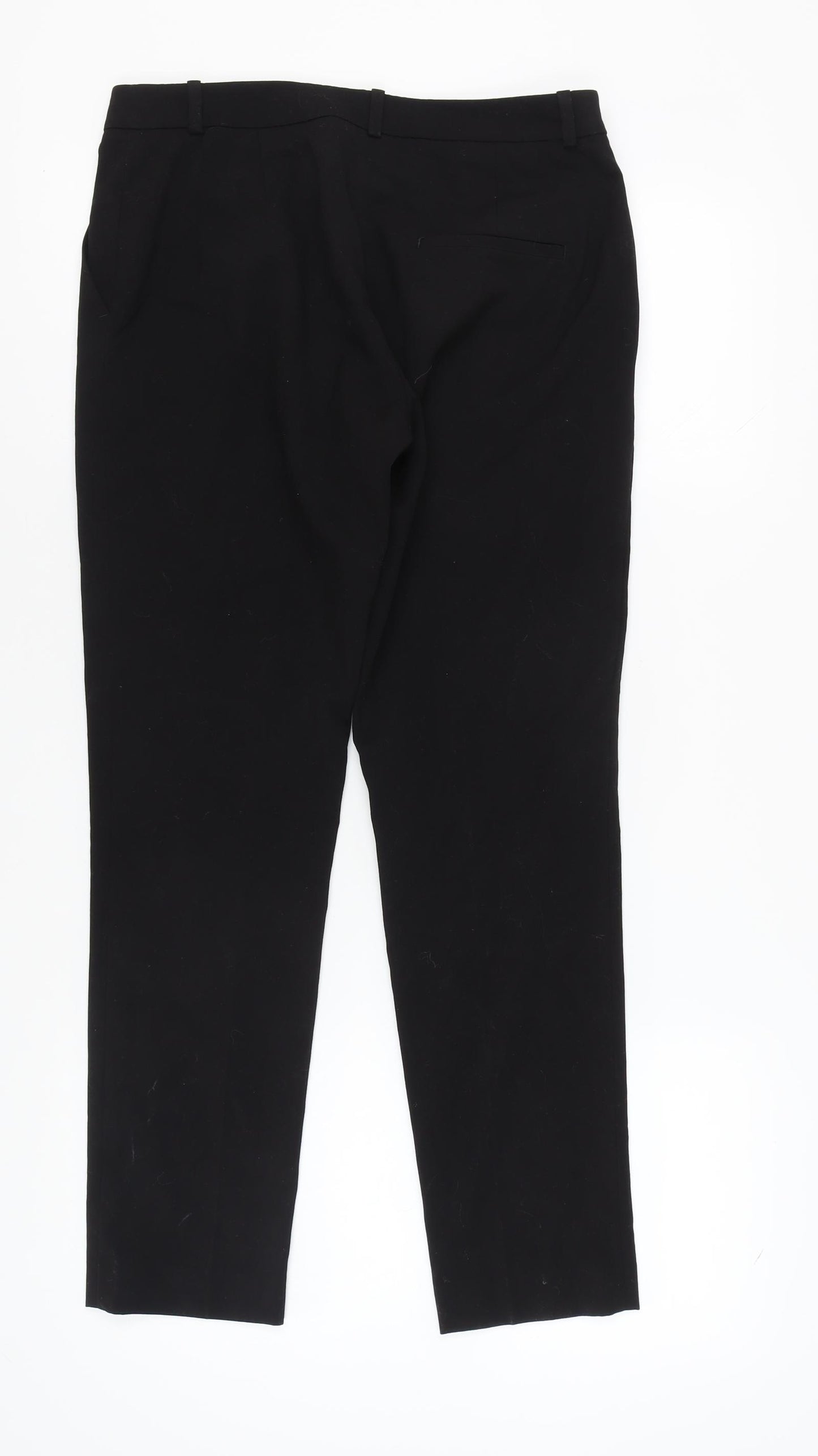 H&M Women's Black Straight Trousers Size 10