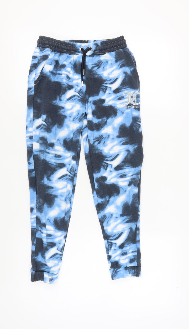 Juicy Couture Blue Tie Dye Jogger Trousers for Girls 9-10 Years