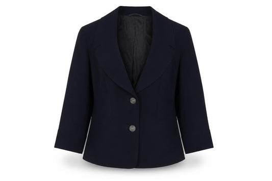 Front view of Windsmoor Women's Blue Blazer, size 12, Classic Style