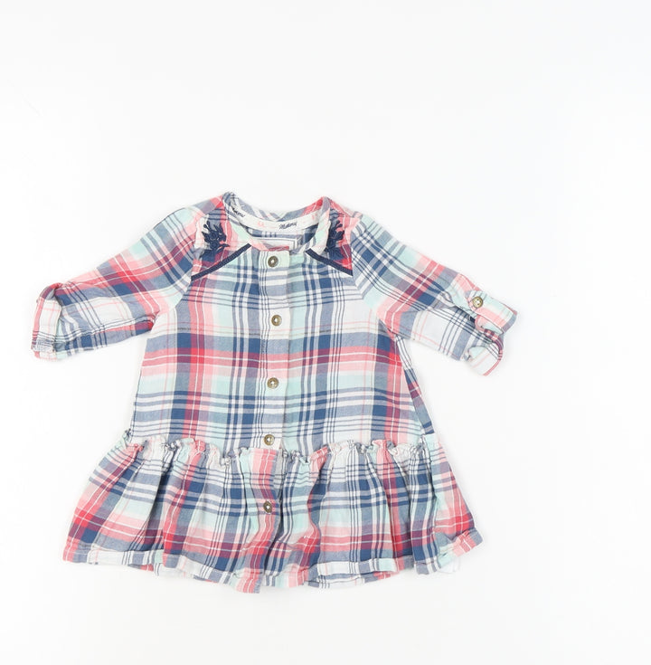 Marhmellow Multicoloured Plaid Button-Up for Babies