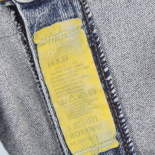 Wrangler Women's Blue Straight Jeans, Size 16