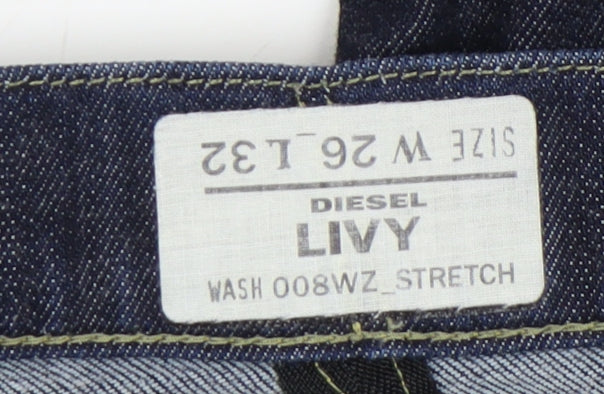 Diesel Women's Blue Slim Fit Straight Jeans