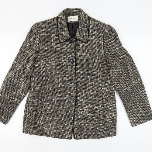 Eastex Women's Multicoloured Plaid Suit Jacket Size 12