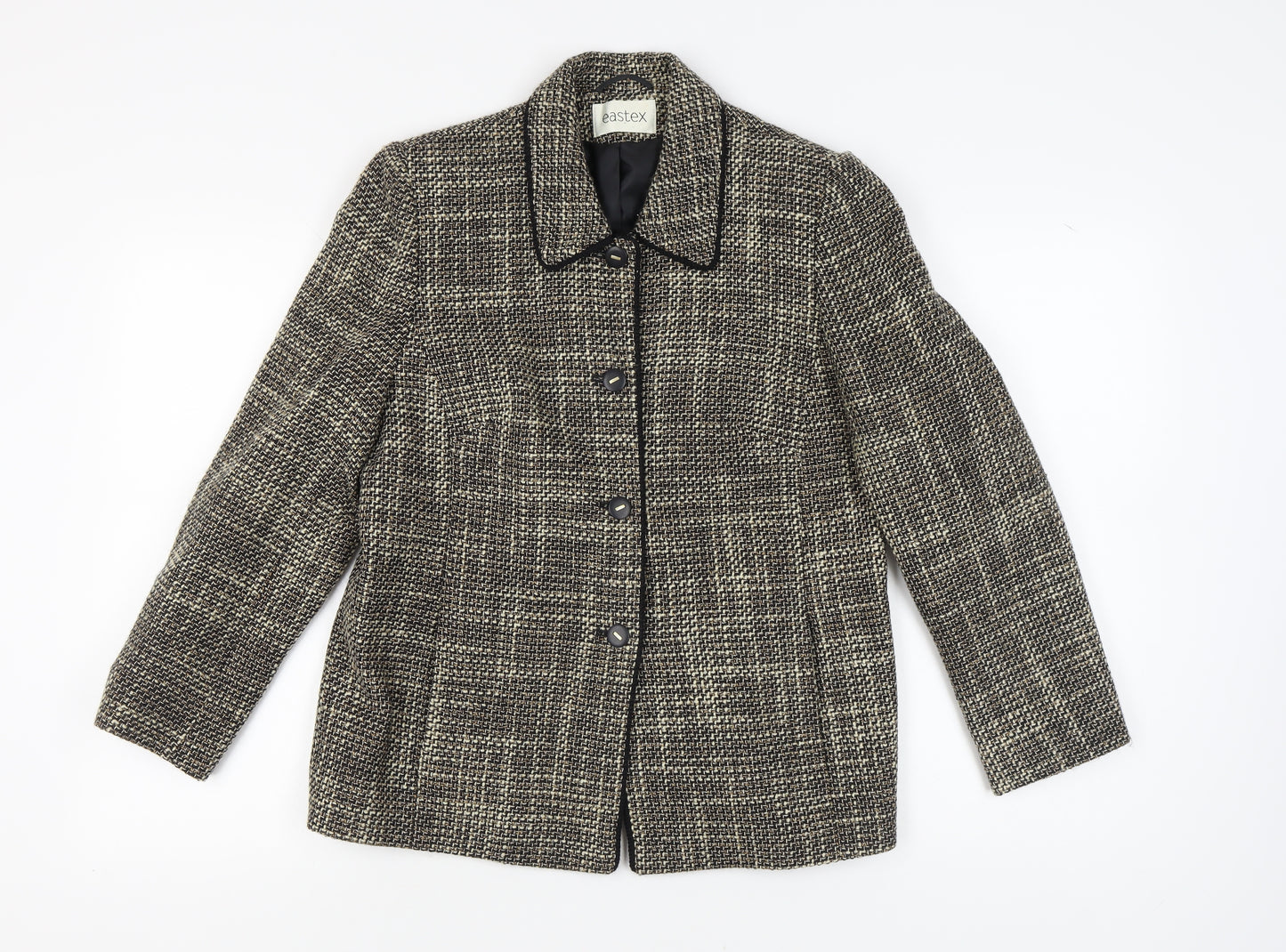 Eastex Women's Multicoloured Plaid Suit Jacket Size 12