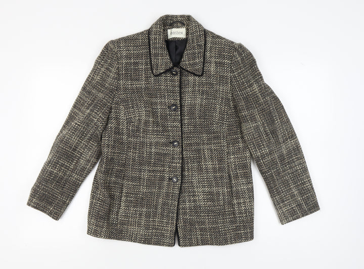 Eastex Women's Multicoloured Plaid Suit Jacket Size 12
