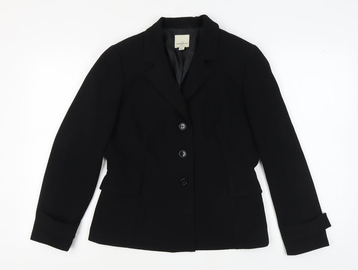 Anne Klein Women's Black Blazer, Size 10, Classic Fit