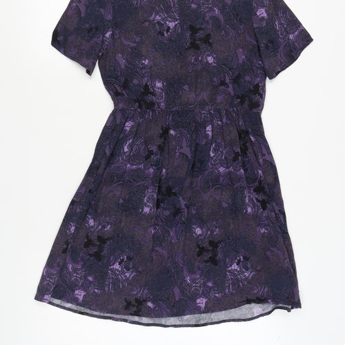 Firetrap Women's Purple Short A-Line Dress - Size 8