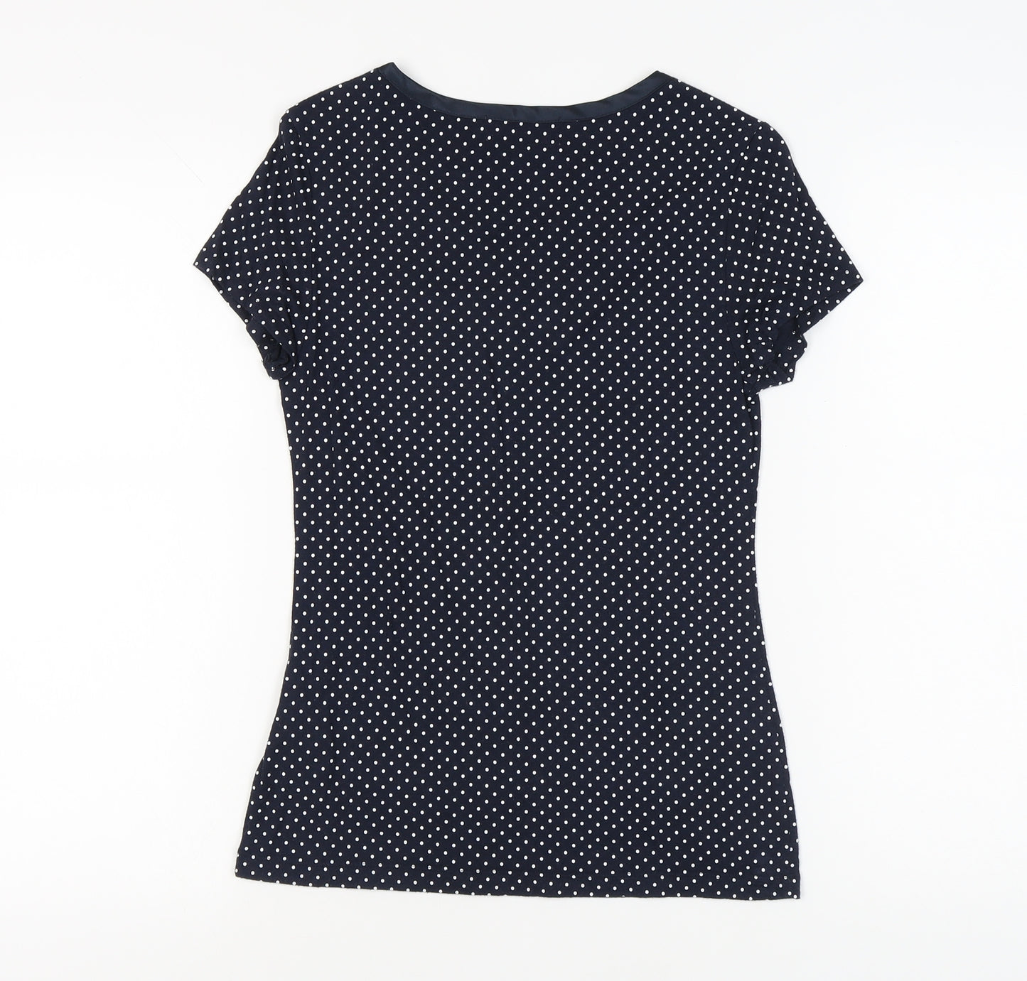 Banana Republic Women's Blue Polka Dot T-Shirt XS