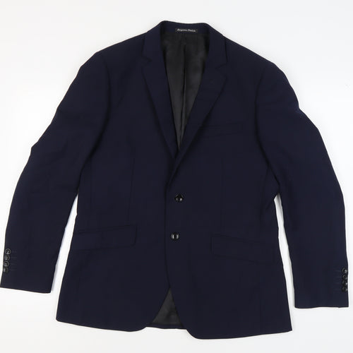 Argioni Italia Men's Blue Blazer, Size 42, Two-Button