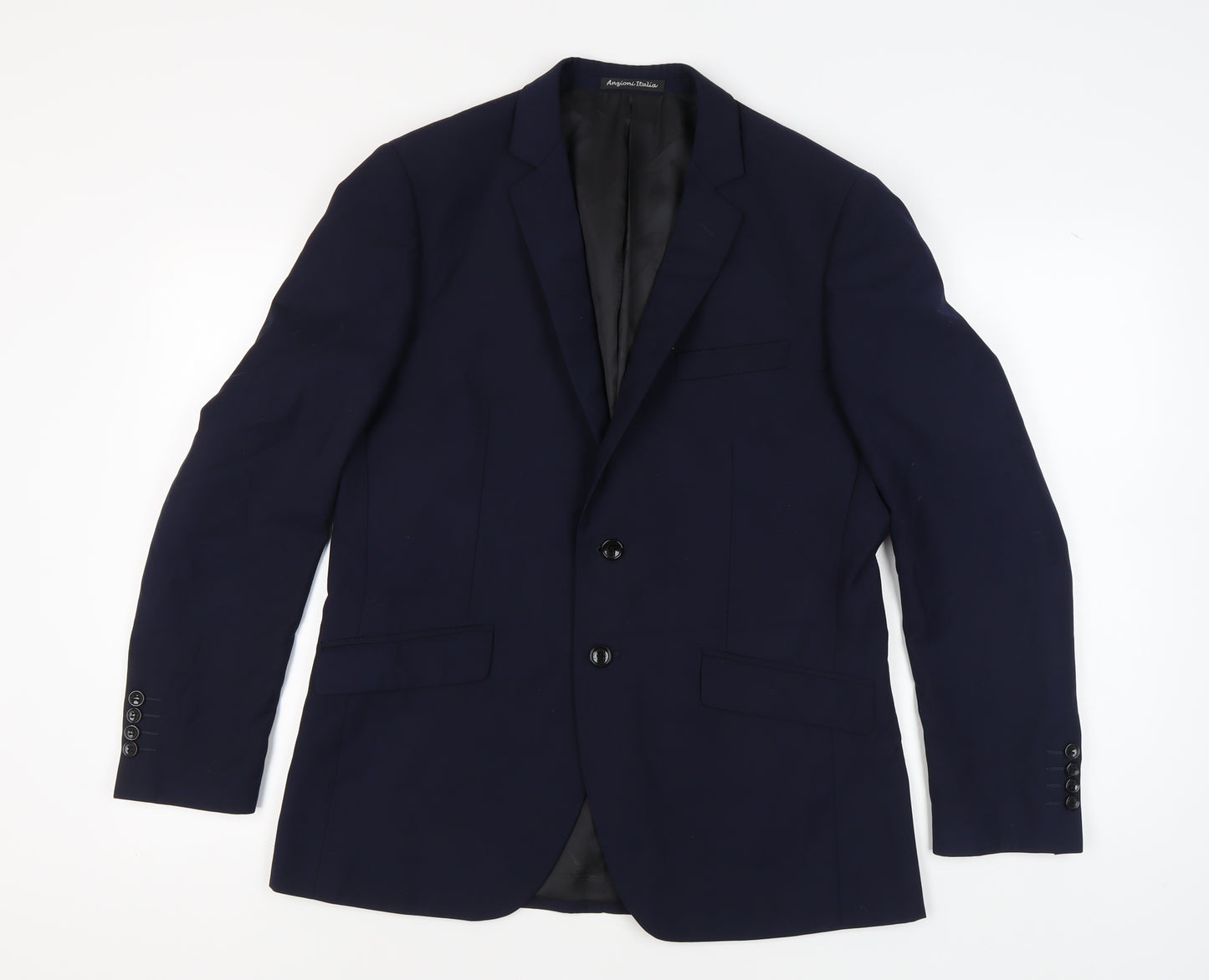 Argioni Italia Men's Blue Blazer, Size 42, Two-Button