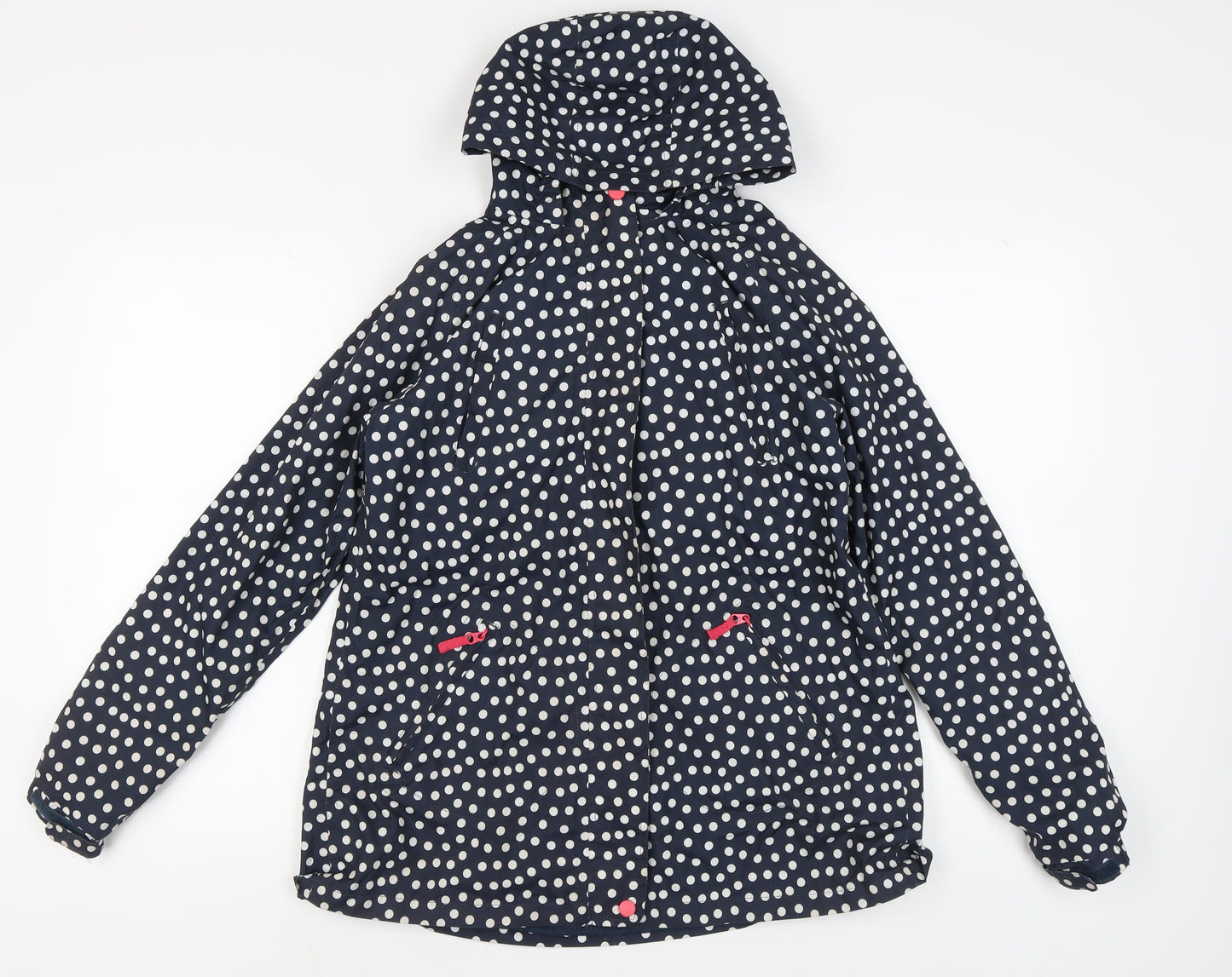 Peter Storm Girls Blue Polka Dot Jacket 13 Years