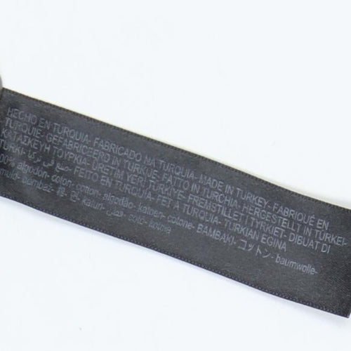 Massimo Dutti Women's Black Striped T-Shirt, Size S