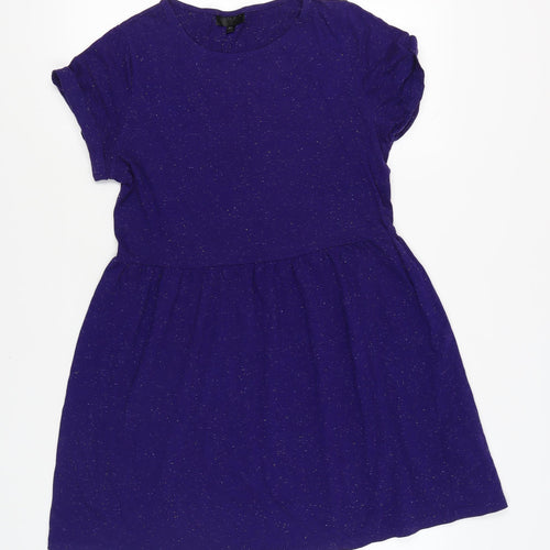 Topshop Women's Purple Skater Dress Size 12