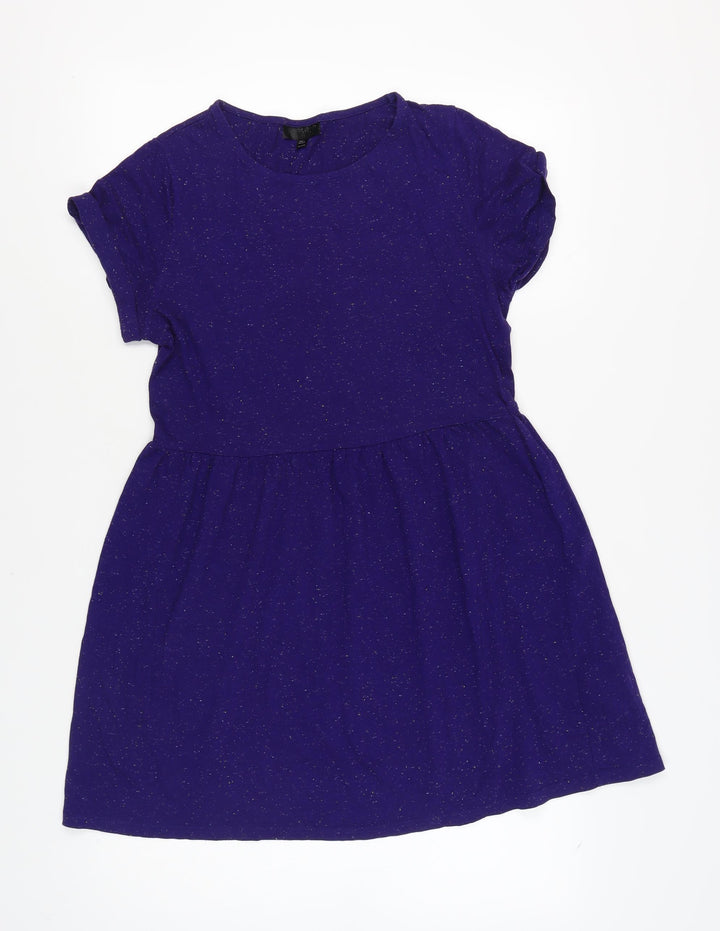Topshop Women's Purple Skater Dress Size 12