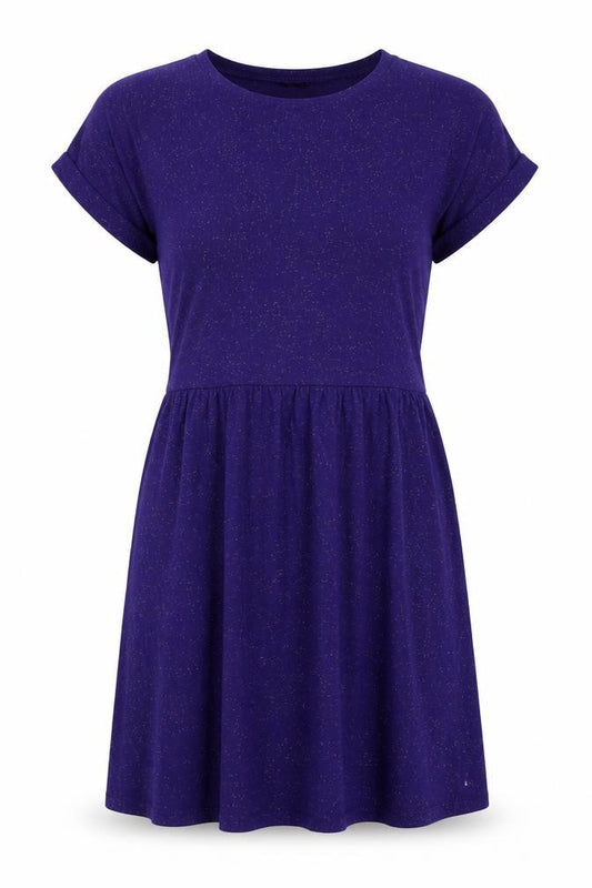 Front view of Topshop Women's Purple Skater Dress, size 12