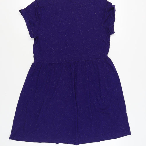 Topshop Women's Purple Skater Dress Size 12