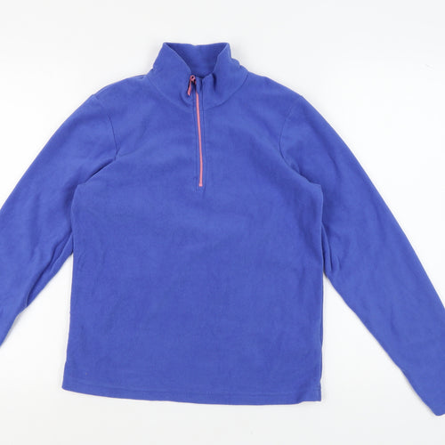 Mountain Warehouse Boys Blue Fleece 1/4 Zip Sweatshirt 13 Years