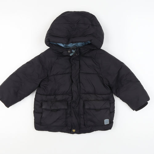 Zara Unisex Baby Puffer Jacket 12-18 Months Black