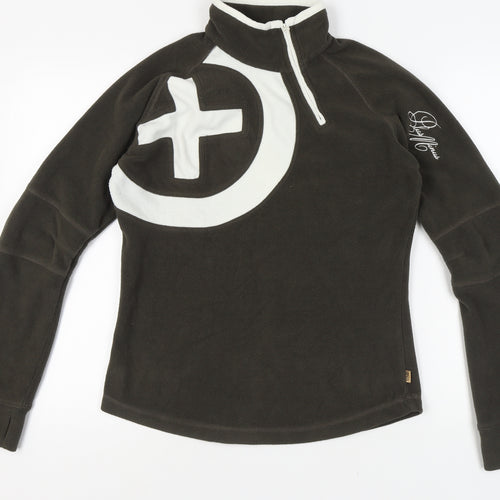 PLUSMINUS Women's Black Geometric Sweatshirt L