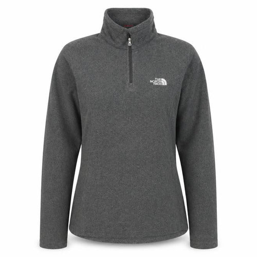 The North Face Women's Grey XS 1/4 Zip Fleece Sweatshirt