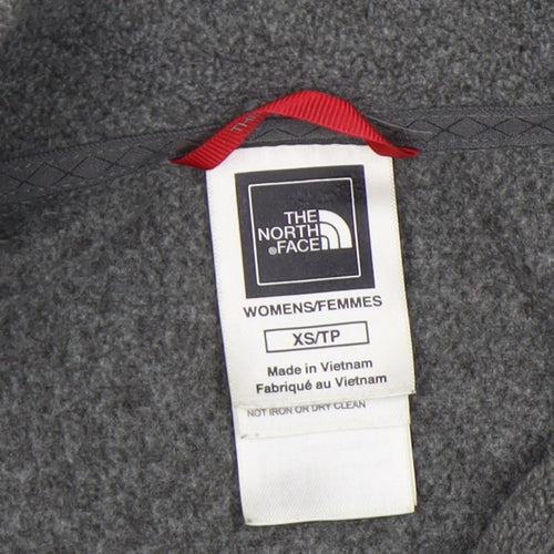 The North Face Women's Grey XS 1/4 Zip Fleece Sweatshirt