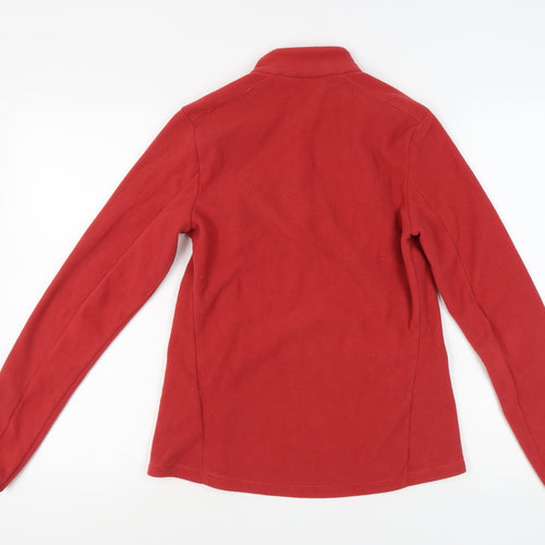 Decathlon Women's Red Fleece Regular Fit Sweatshirt Size 12