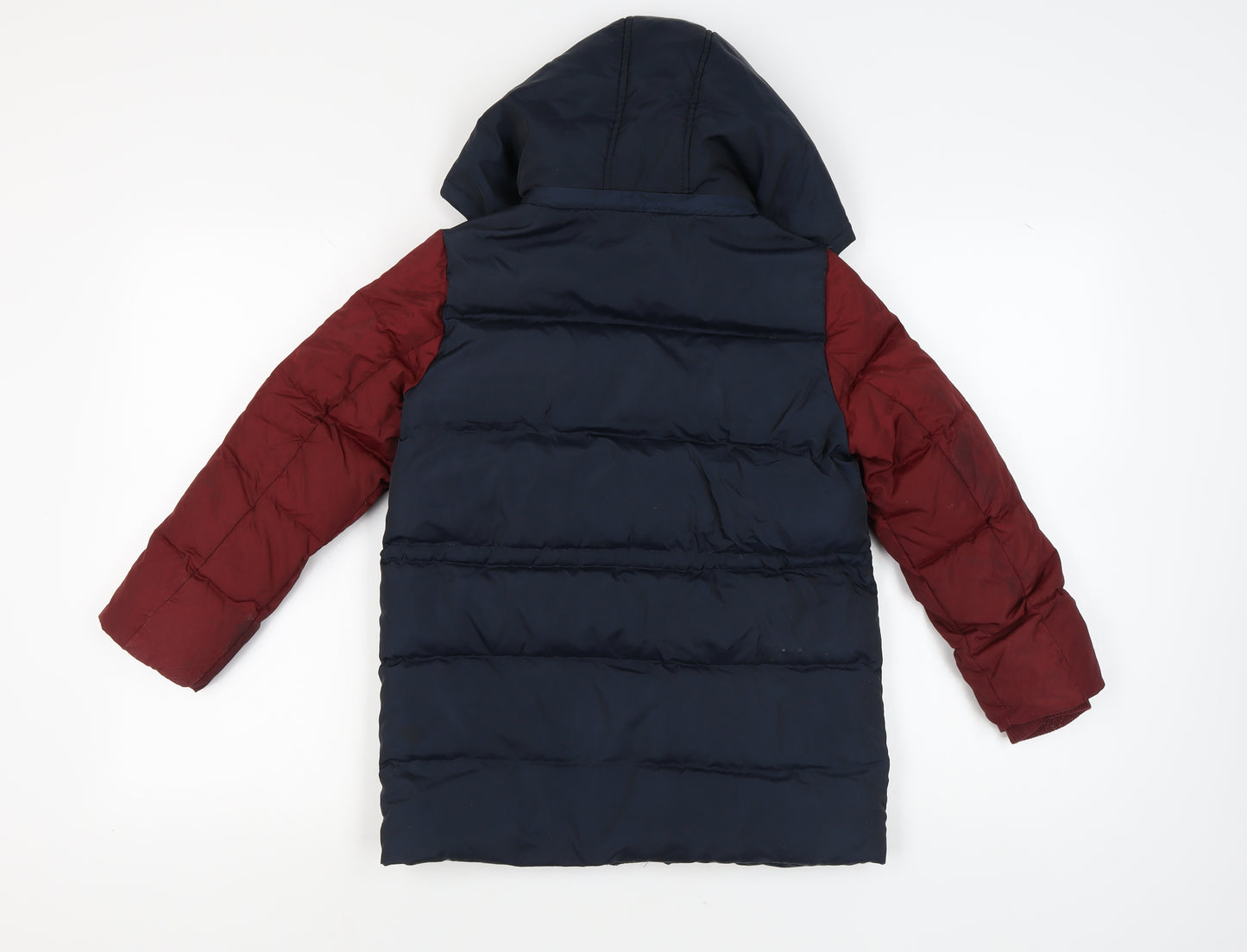 Dear Deer Boys Puffer Jacket Blue Hooded Winter 12-13Y
