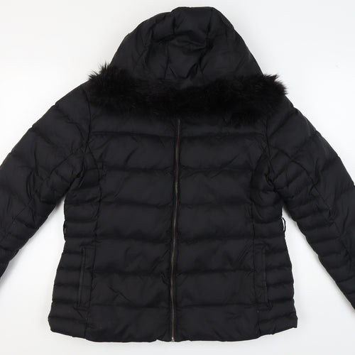 Jaeger Women's Black Puffer Jacket Size 18
