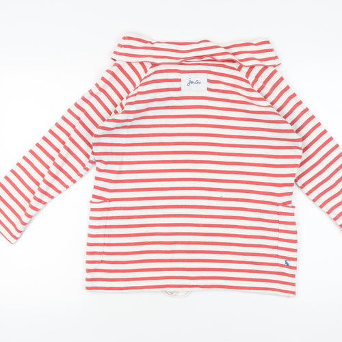 Joule Women's XS Red Striped Boat Neck Sweatshirt