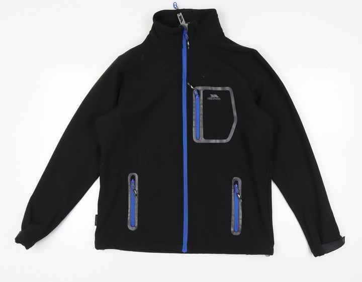 Trespass Men's Black Soft Shell Jacket, Size S, Casual Hiking