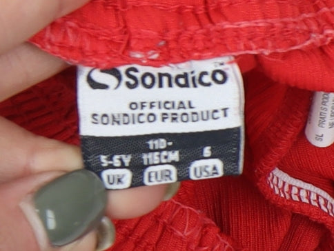 Sondico Red Boys Shorts 5-6 Years