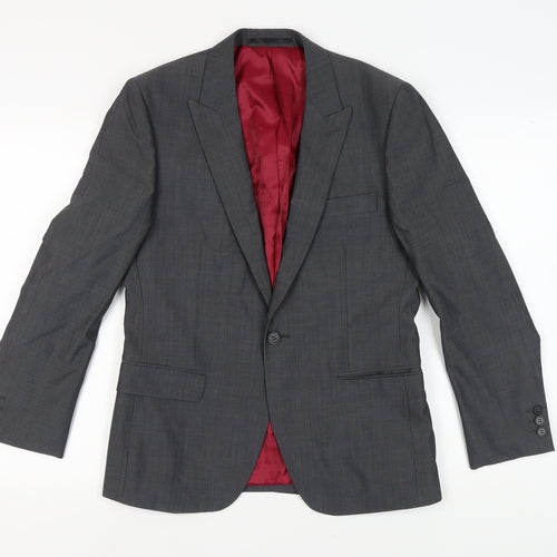 Jeff Banks Men's Grey Blazer, Size 38 Short Fit
