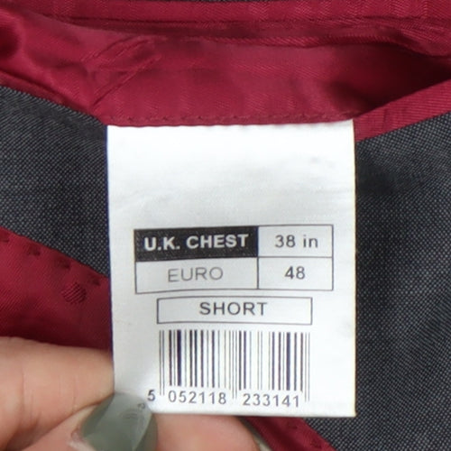Jeff Banks Men's Grey Blazer, Size 38 Short Fit