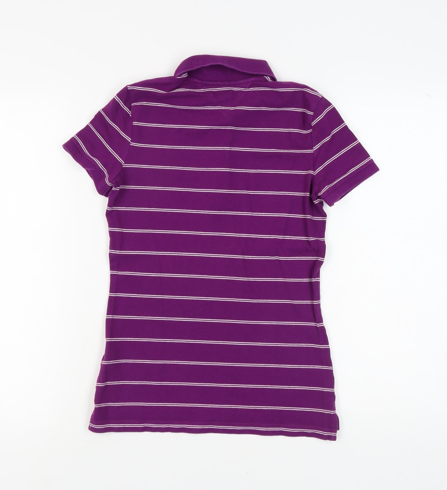 Tommy Hilfiger Women's Purple Striped Polo XS