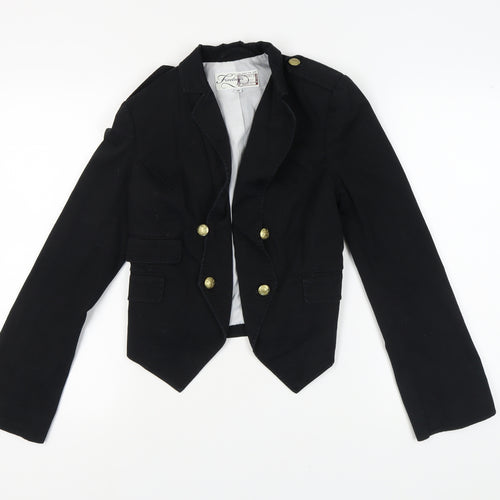 Firetrap Women's Black Blazer, Size S, Lined Slim Fit