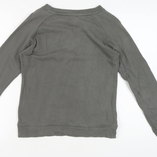 Moss Copenhagen Women's Grey Cotton Pullover Sweatshirt S