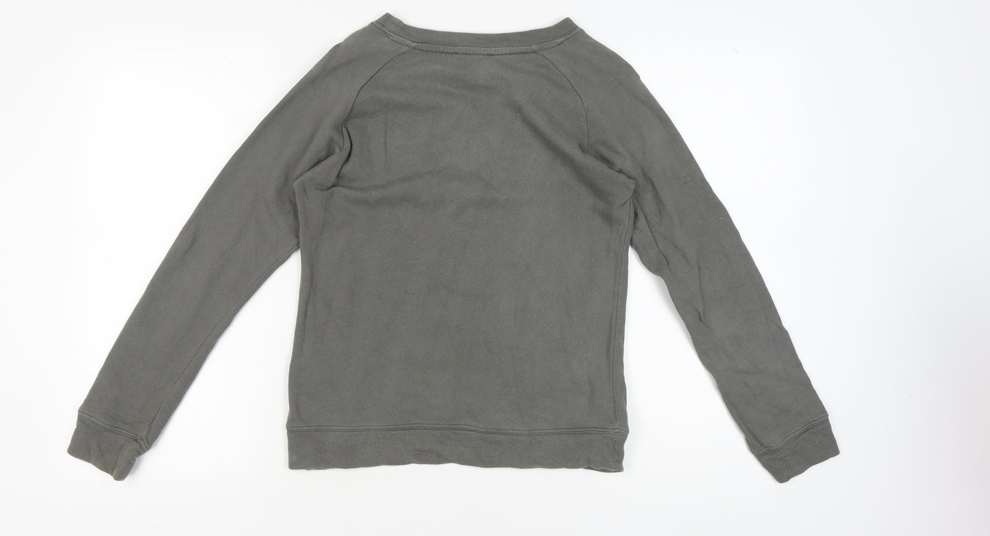 Moss Copenhagen Women's Grey Cotton Pullover Sweatshirt S