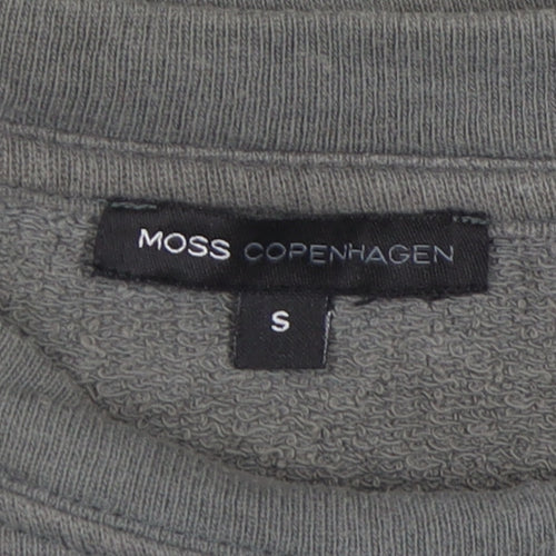 Moss Copenhagen Women's Grey Cotton Pullover Sweatshirt S