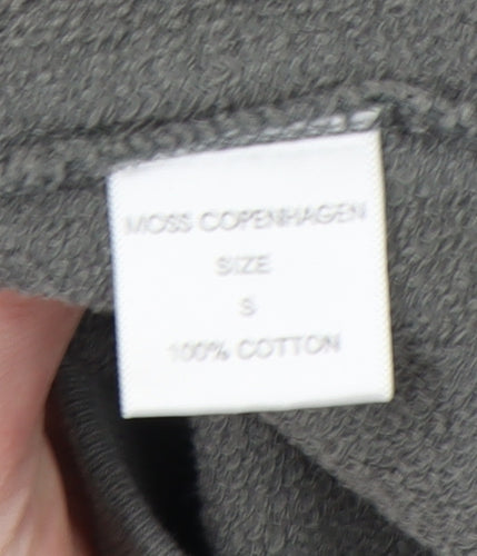 Moss Copenhagen Women's Grey Cotton Pullover Sweatshirt S