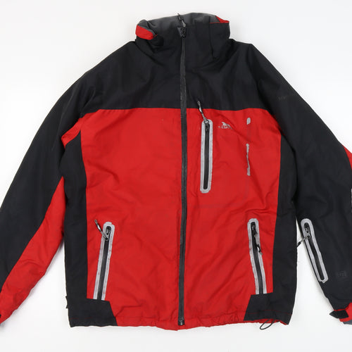 Trespass Men's Red Puffer Jacket S - Waterproof & Windproof