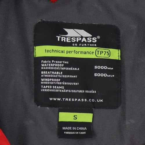 Trespass Men's Red Puffer Jacket S - Waterproof & Windproof