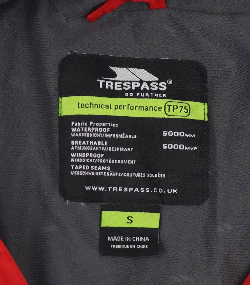 Trespass Men's Red Puffer Jacket S - Waterproof & Windproof