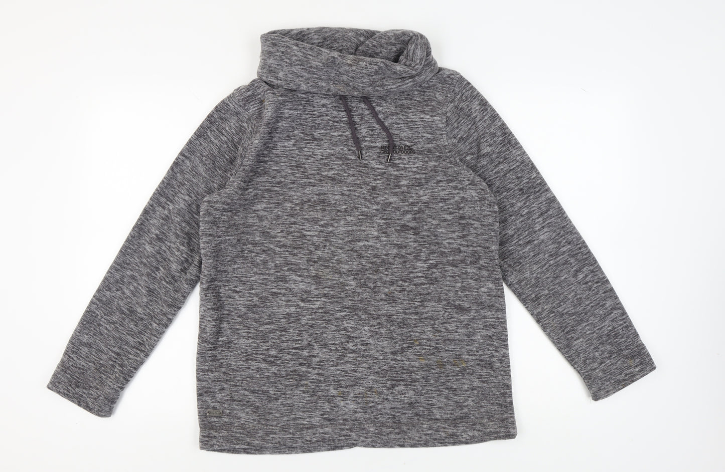 Regatta Women's Grey Cowl Neck Sweatshirt Size 12