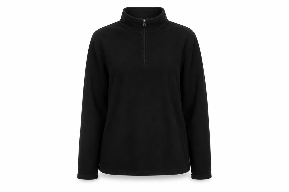 Front view of Peter Storm Women's Black Fleece Sweatshirt, size 8