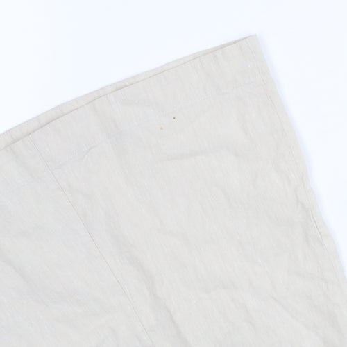 Hobbs Women Beige Sleeveless Collared Dress Size 10