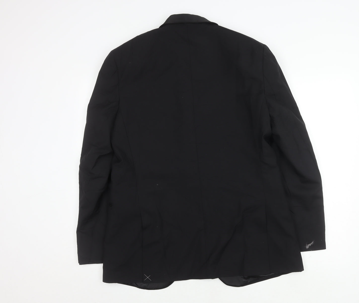 Marks and Spencer Men's Black Wool Tuxedo Blazer, Size 40R