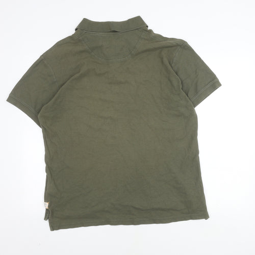 Timberland Men's XL Green Cotton Polo Shirt, Casual Wear