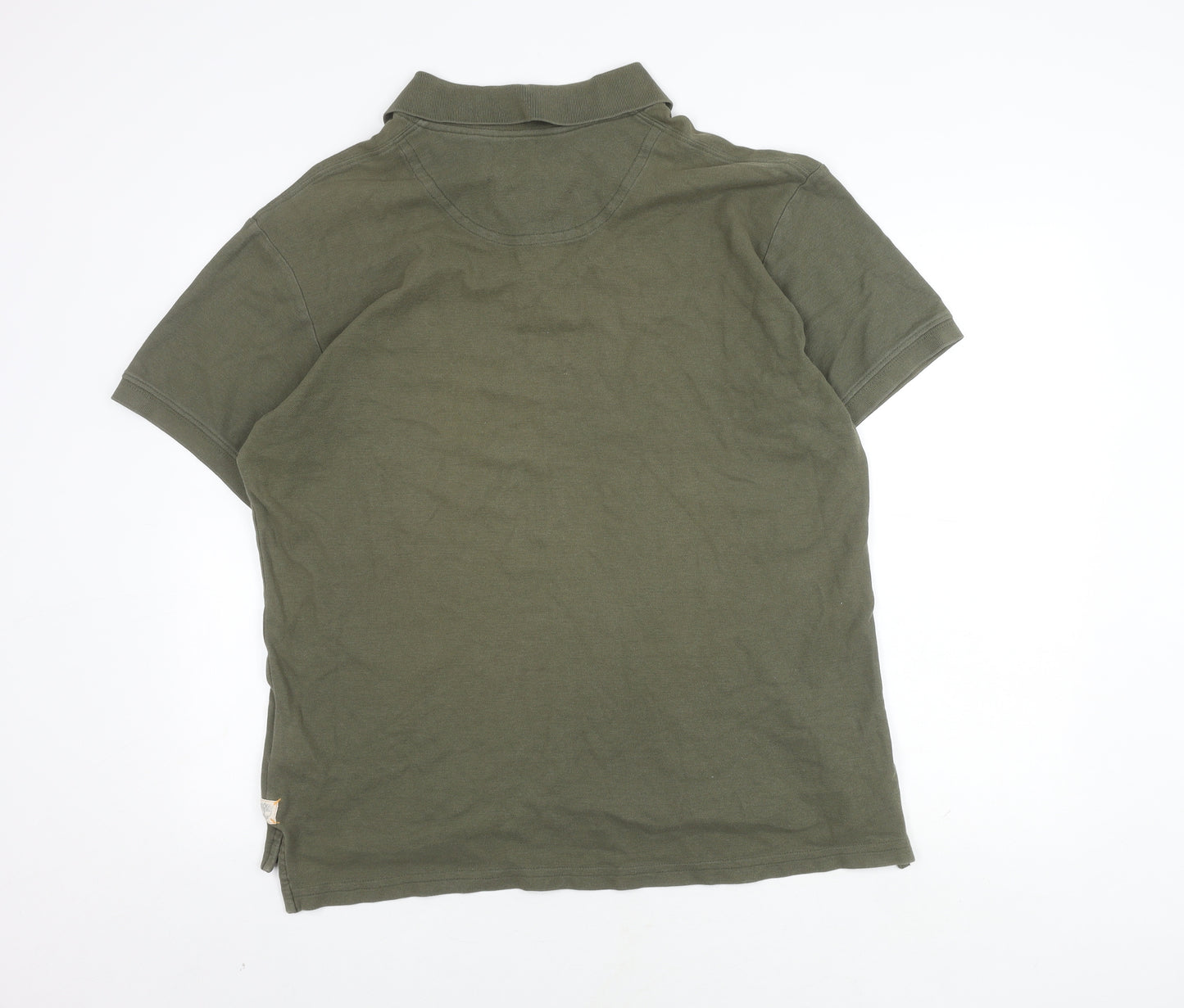 Timberland Men's XL Green Cotton Polo Shirt, Casual Wear